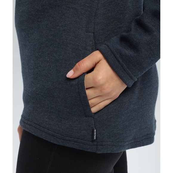 Burton Women's‎ Ellmore Pullover Oversized Collar Pullover Sweatshirt Pockets S - Picture 2 of 11